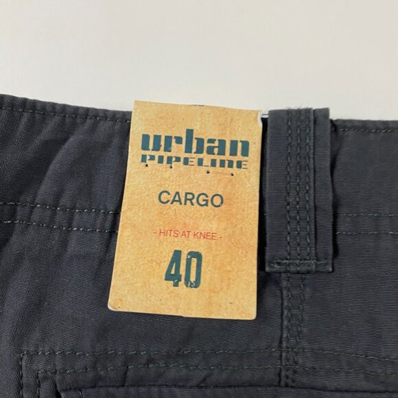 NWT Urban Pipeline Canvas Cargo Pepper Shorts Mens Size 40 Cotton Dark Gray - Picture 5 of 13